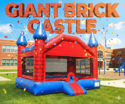 Giant Brick Castle Bounce house