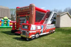 temp img 1 jpeg 184591557 1 Fire Station 5 in 1 Bounce House/Slide Combo